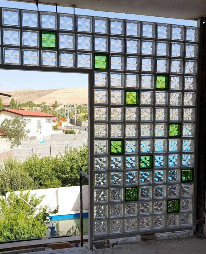 بلوک شیشه ای مدل کلودی (ابری)